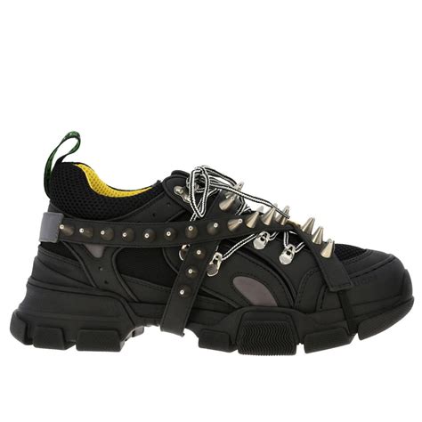 gucci lace up sneakers black|gucci designer low top sneakers.